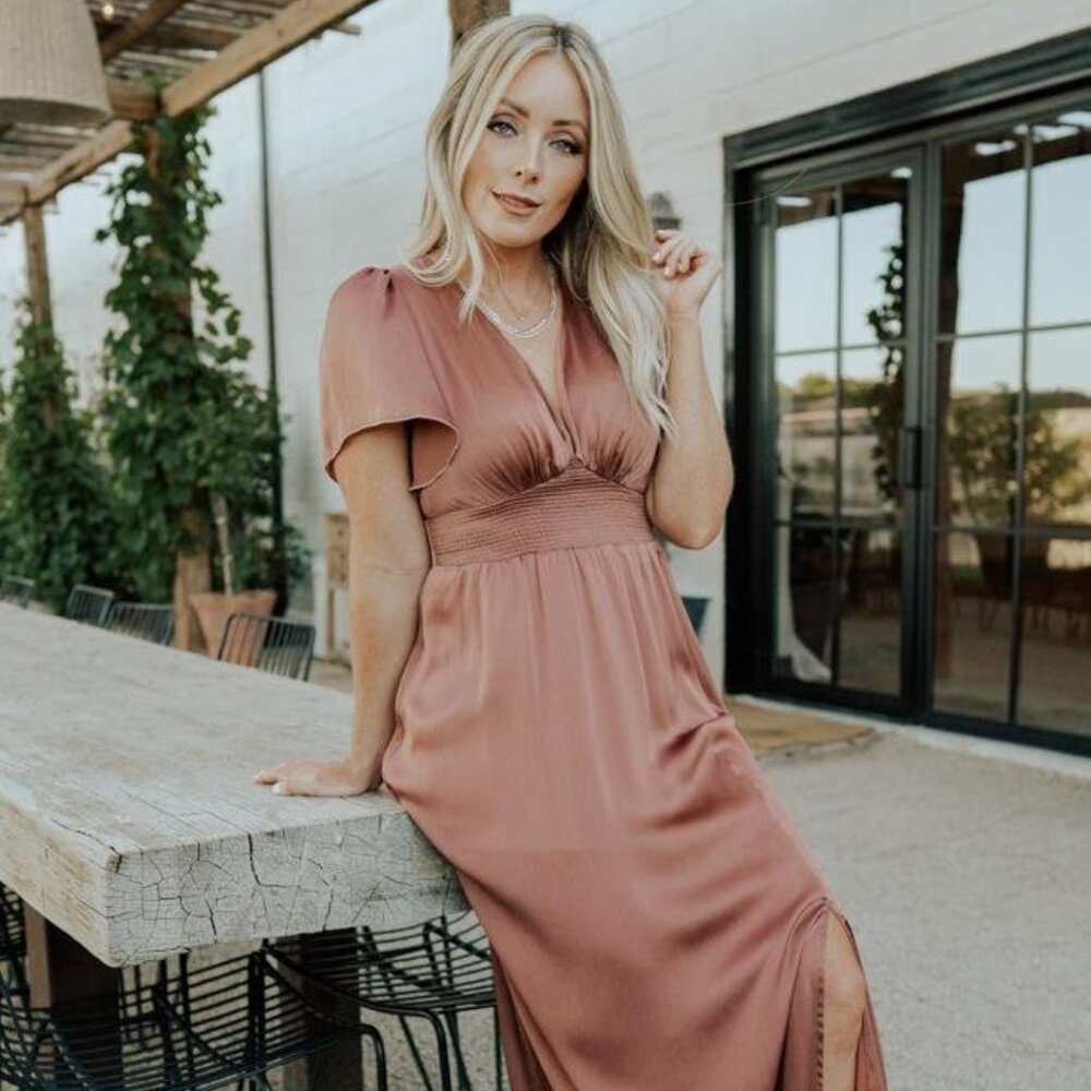 BalticBorn Prague Satin Maxi Dress